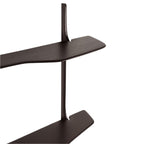 Pi Wall Mounted Desk - Dark Brown Varnished Mahogany