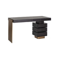 Connar 5 Drawer Desk - Charcoal