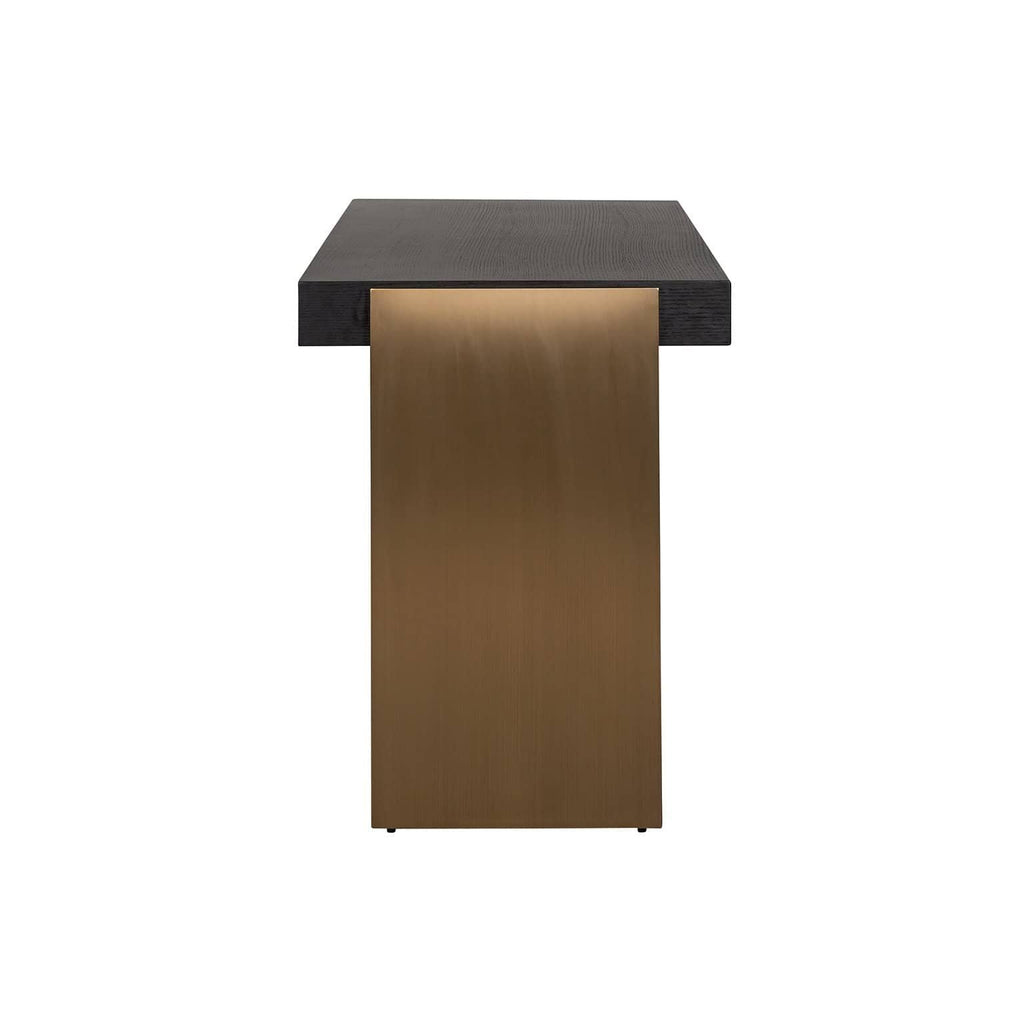 Connar 5 Drawer Desk - Charcoal