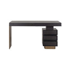 Connar 5 Drawer Desk - Charcoal