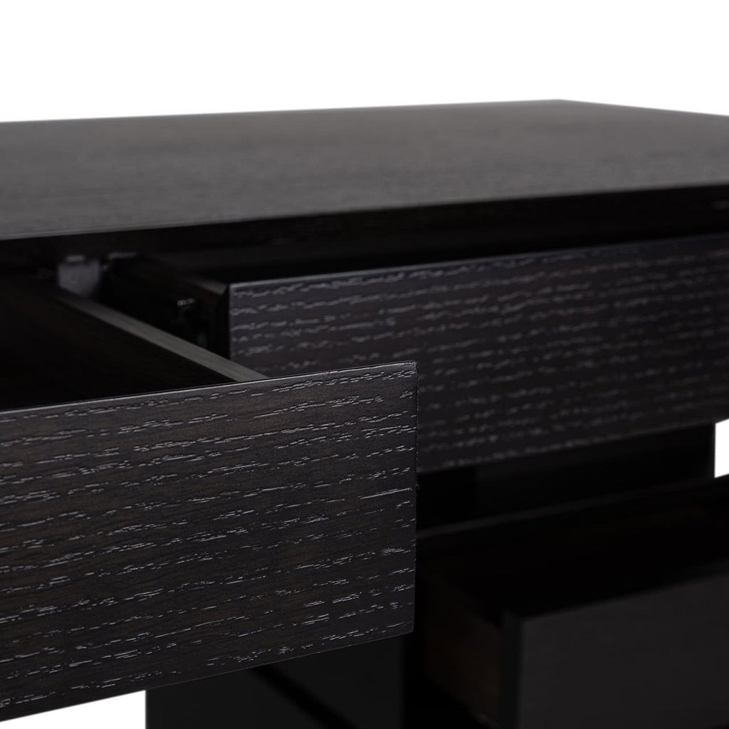 Connar 5 Drawer Desk - Charcoal