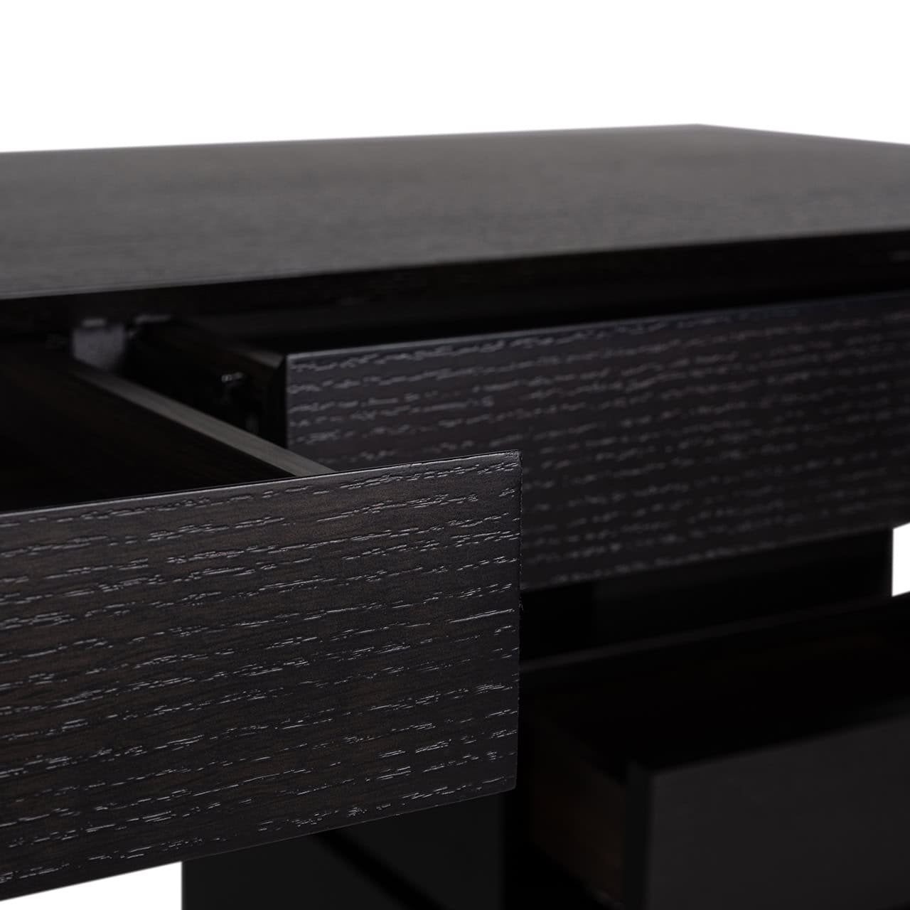 Connar 5 Drawer Desk - Charcoal