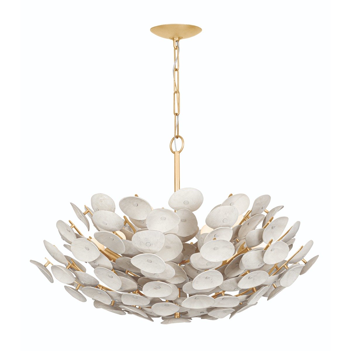 Aimi 9 Light Chandelier - Vintage Gold Leaf