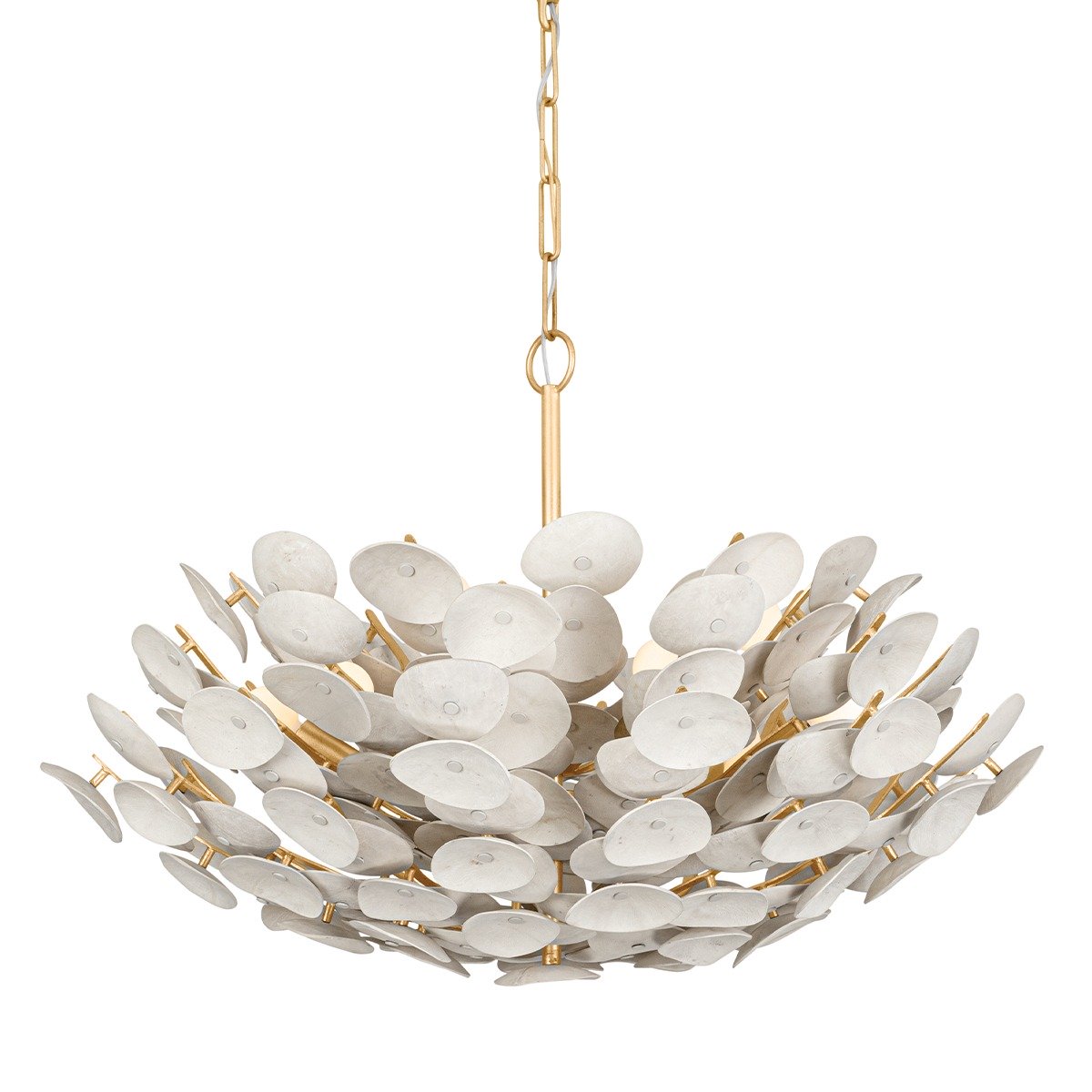Aimi 9 Light Chandelier - Vintage Gold Leaf