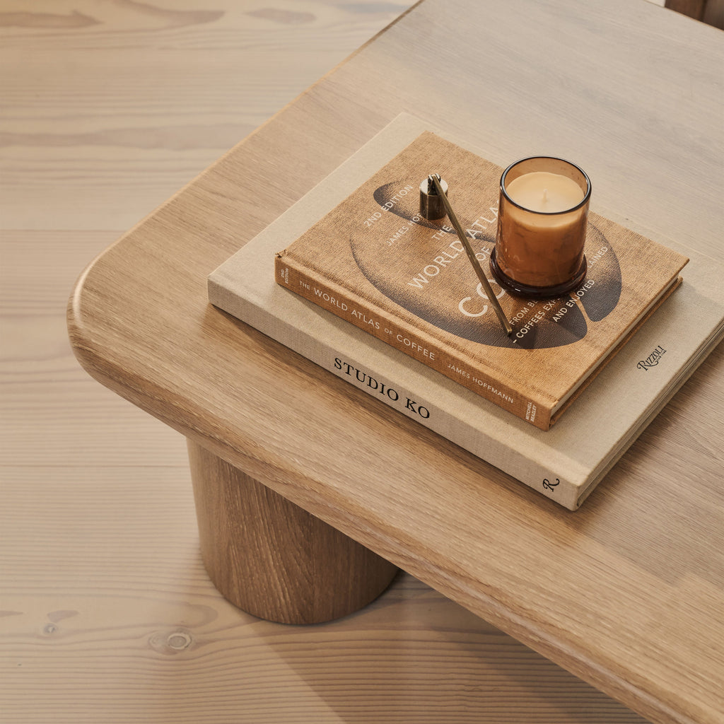 Alina - Washed Wood Rectangular Large Wooden Coffee Table