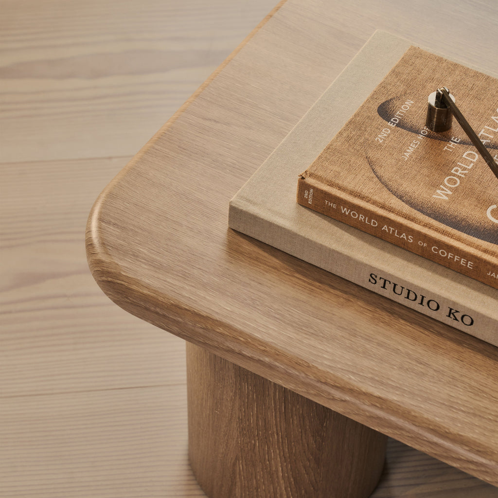 Alina - Washed Wood Rectangular Large Wooden Coffee Table