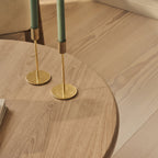 Alina - Washed Wood Round Large Wooden Coffee Table