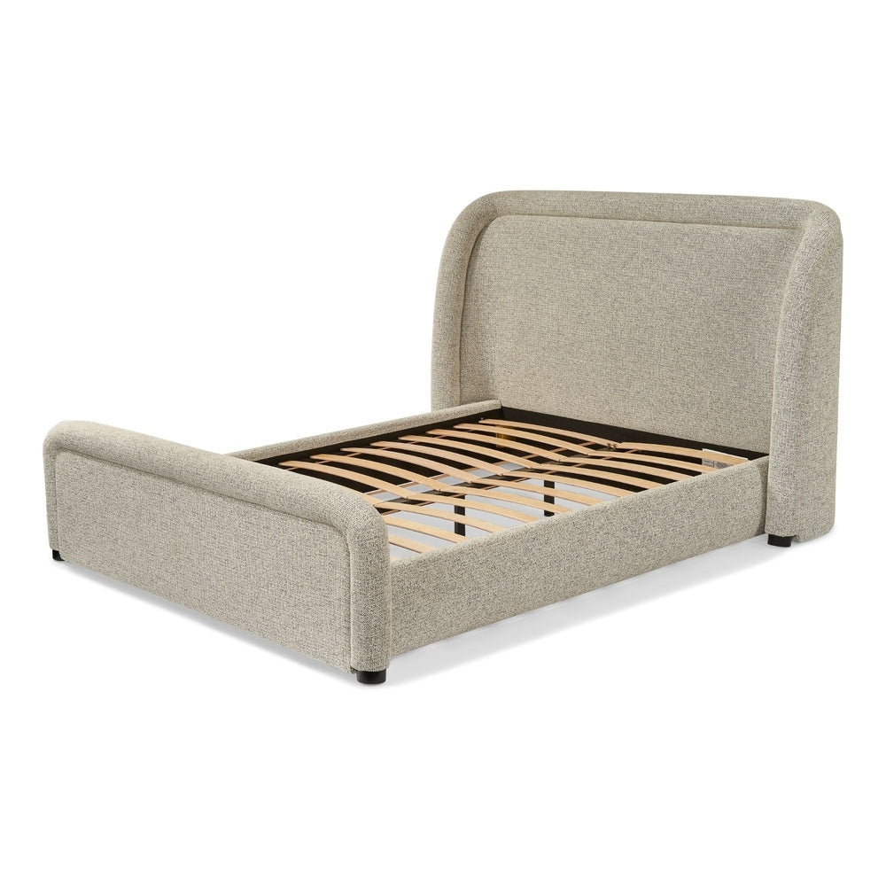 Calais King Size Bed - Colmer Silver Grain