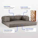 Nubo Compressed Emerald Green Sofa – High-Quality Compact Seating