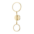 Saturn Wall Light - Aged Brass & Matte White