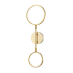 Saturn Wall Light - Aged Brass & Matte White