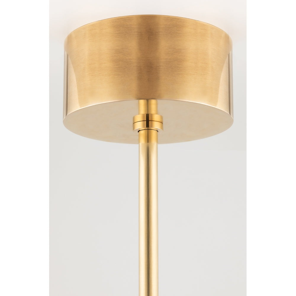 Saturn Wall Light - Aged Brass & Matte White