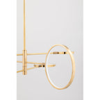Saturn Pendant Light - Aged Brass & Matte White