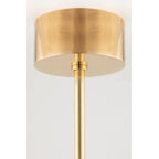 Saturn Pendant Light - Aged Brass & Matte White