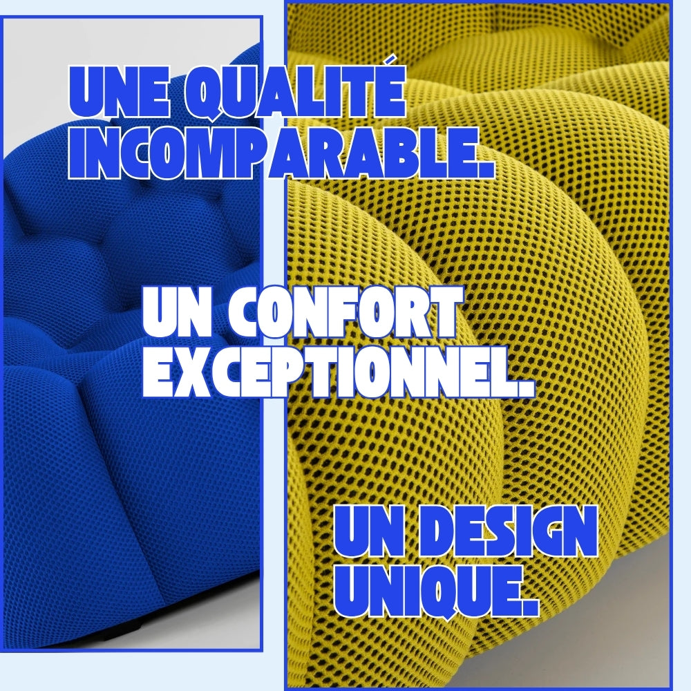 Compressed Bubble Sofa by Lumo: Braided Cord Design