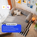 Nubo Compressed Mustard-Colored Sofa