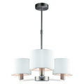 Dani Small 3 Light Pendant Light - Matt Nickel
