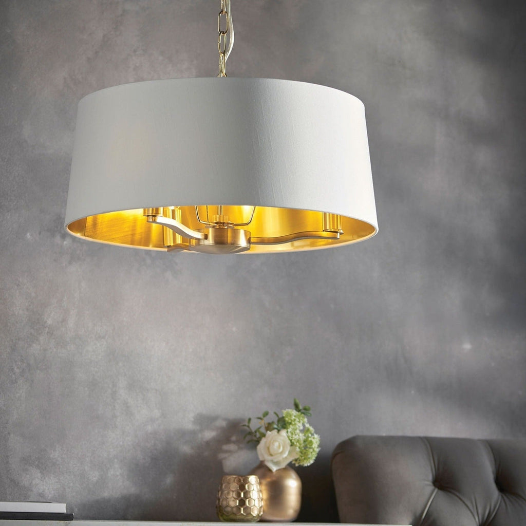 Hattie 1 Light Pendant Light - Brushed Gold