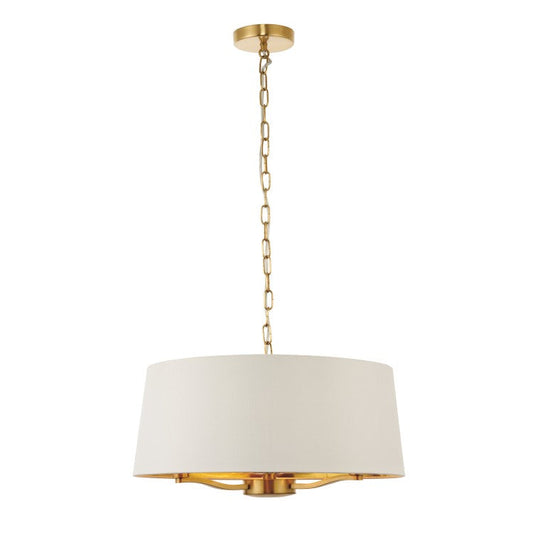 Hattie 1 Light Pendant Light - Brushed Gold