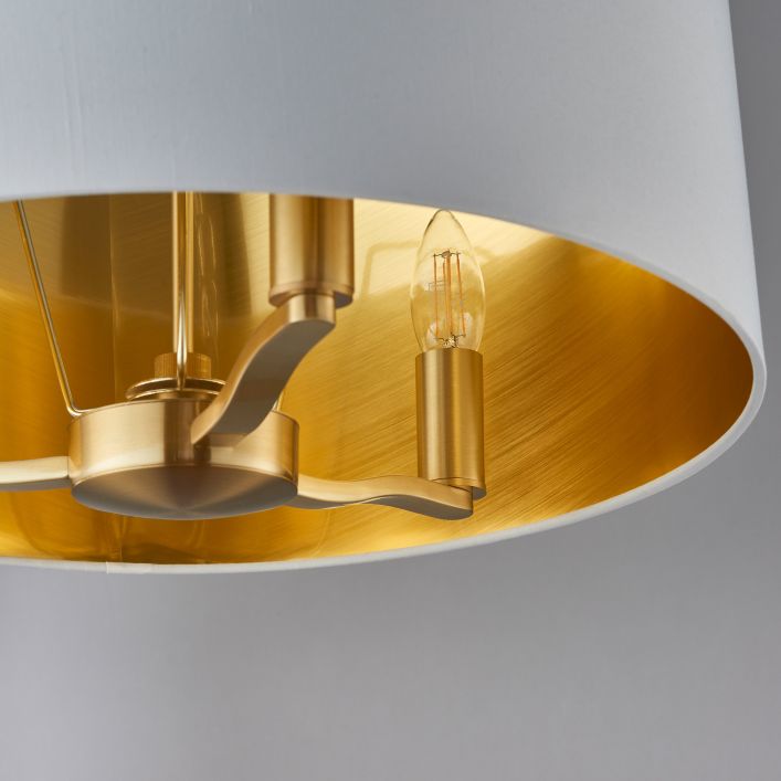 Hattie 1 Light Pendant Light - Brushed Gold
