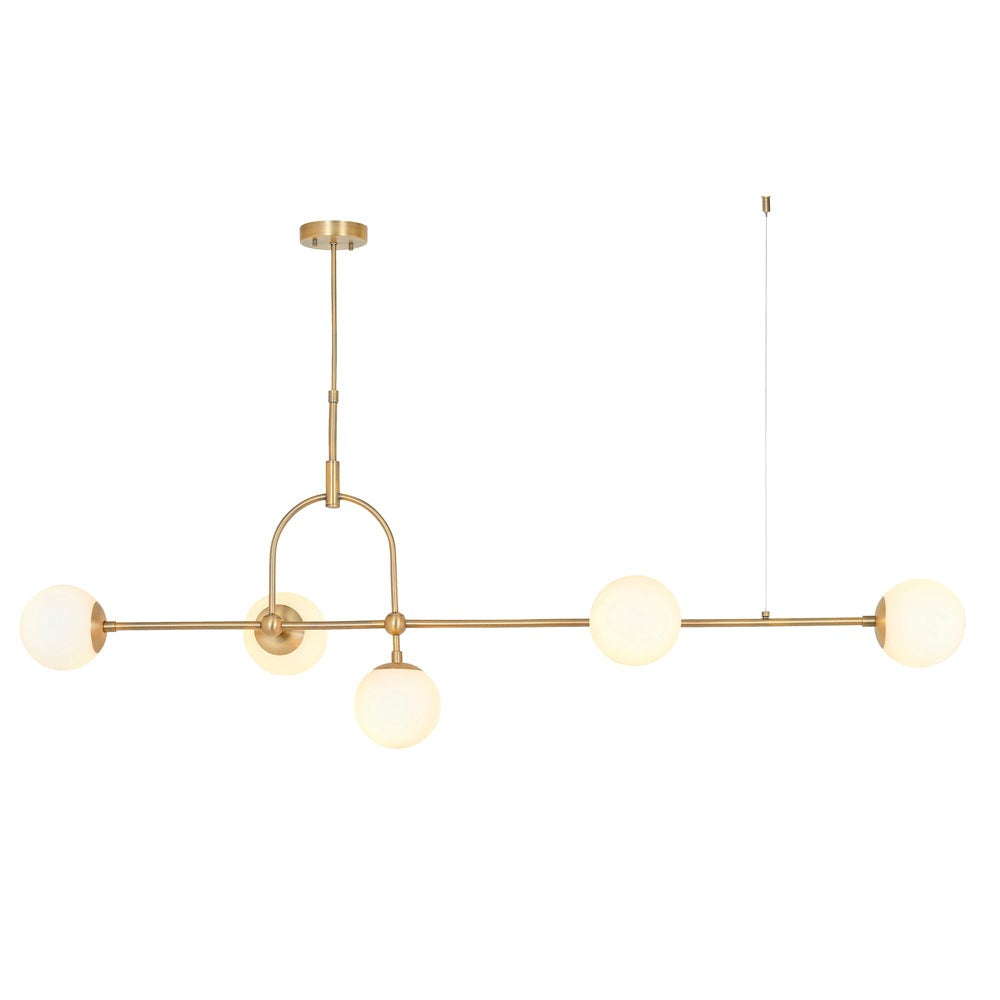 Bella 5 Light Pendant Light - Gold