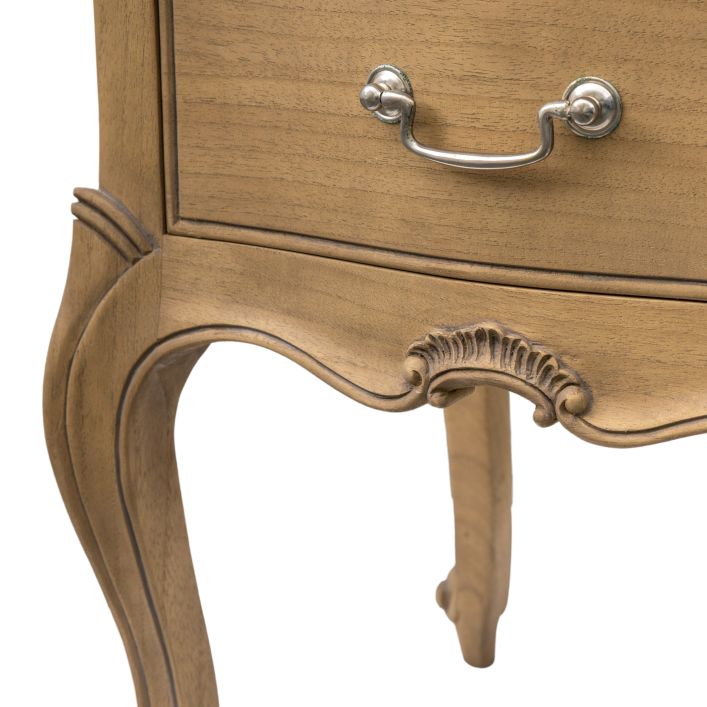 Chic Bedside Table - Weathered Wood