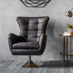 Hudson Living Bristol Antique Armchair - Black