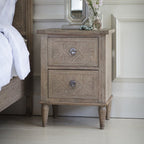 Mustique 2 Drawer Bedside Table