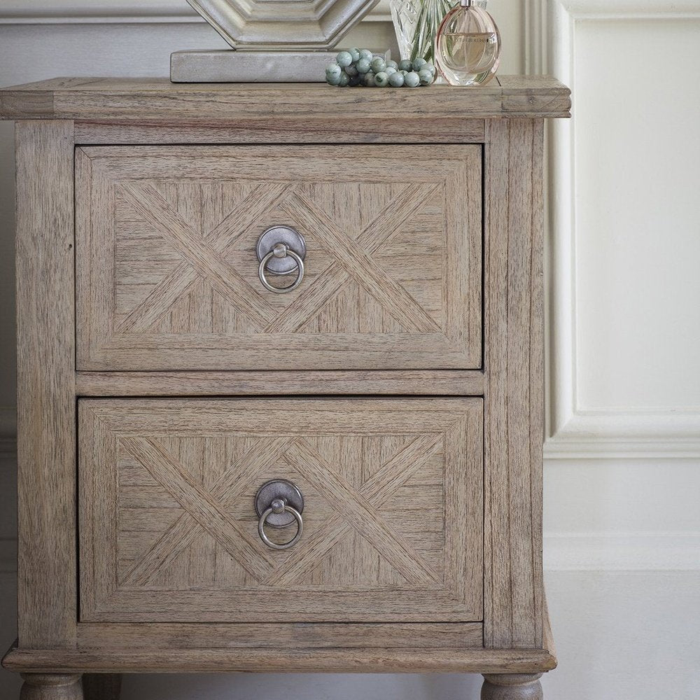 Mustique 2 Drawer Bedside Table