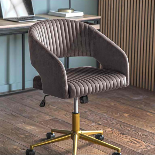 Murray Velvet Chair - Grey