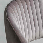 Murray Velvet Chair - Grey