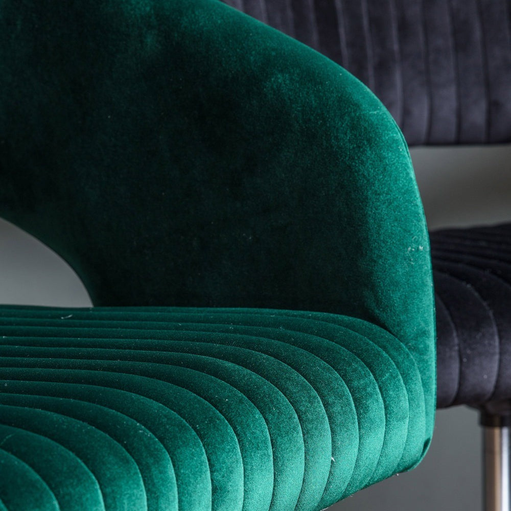 Murray Velvet Chair - Green