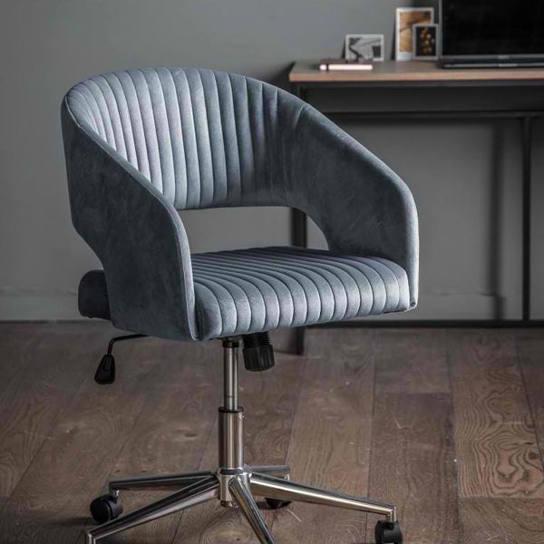 Murray Velvet Chair - Charcoal