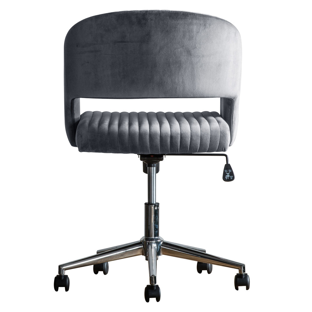 Murray Velvet Chair - Charcoal