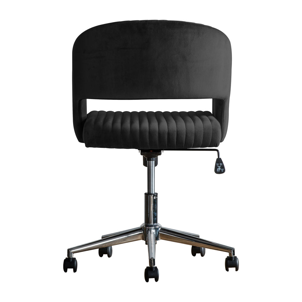 Murray Velvet Chair - Black