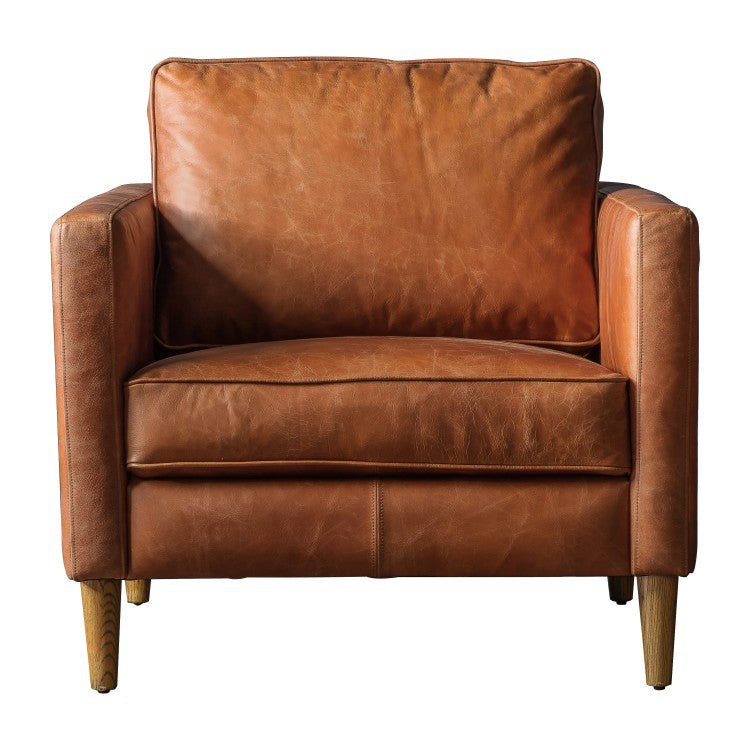 Osborne Armchair - Vintage Brown Leather
