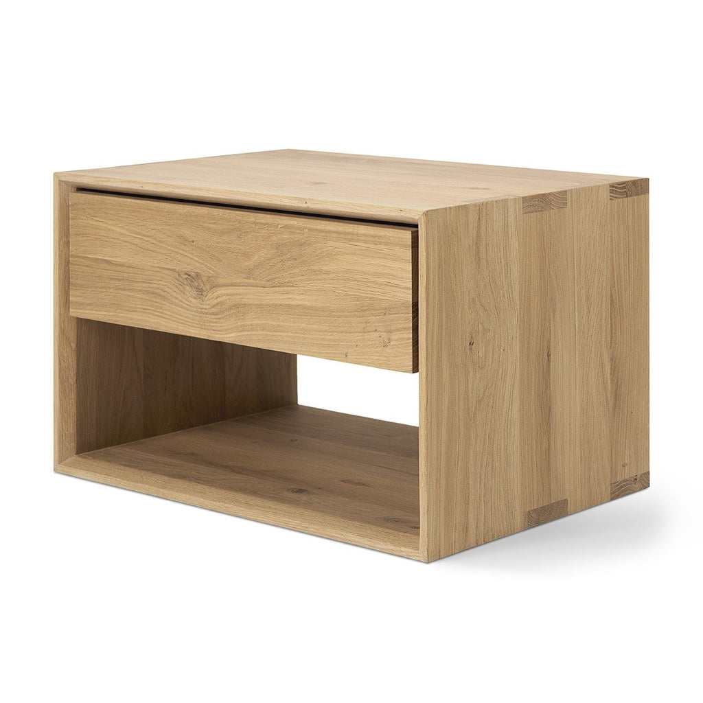 Nordic Ii 1 Drawer Bedside Table - Oak