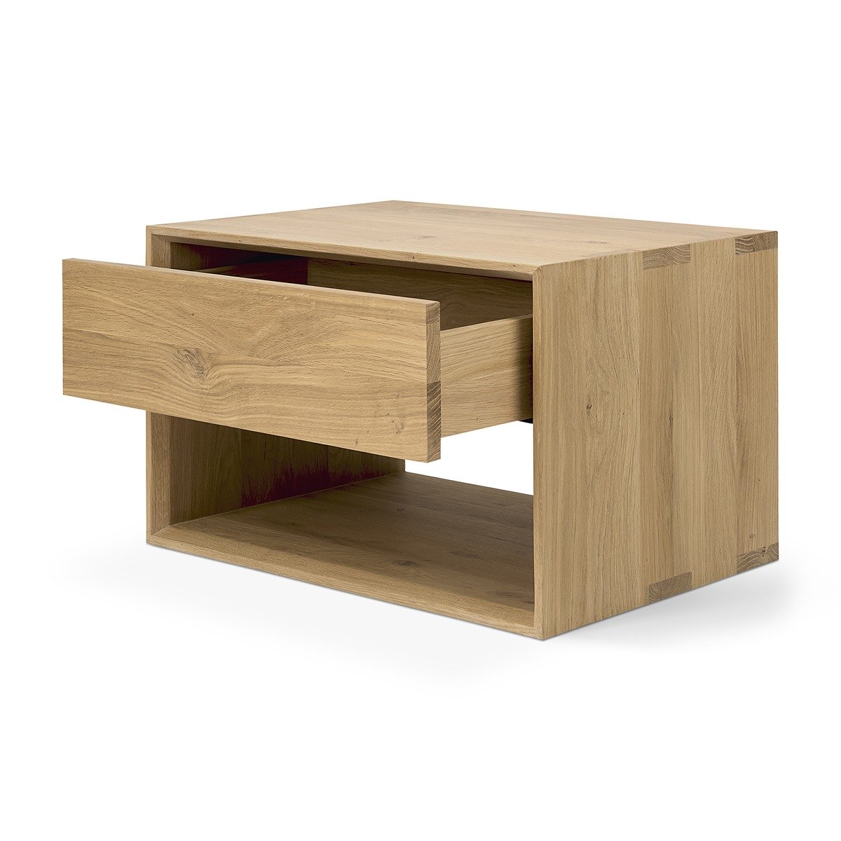 Nordic Ii 1 Drawer Bedside Table - Oak