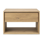 Nordic Ii 1 Drawer Bedside Table - Oak