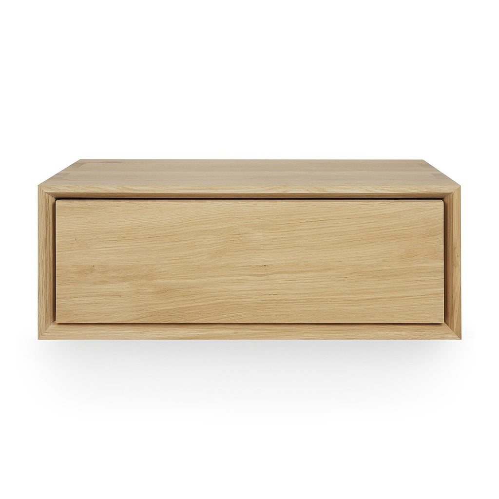 Nordic Ii 1 Drawer Hanging Bedside Table - Oak