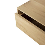 Nordic Ii 1 Drawer Hanging Bedside Table - Oak