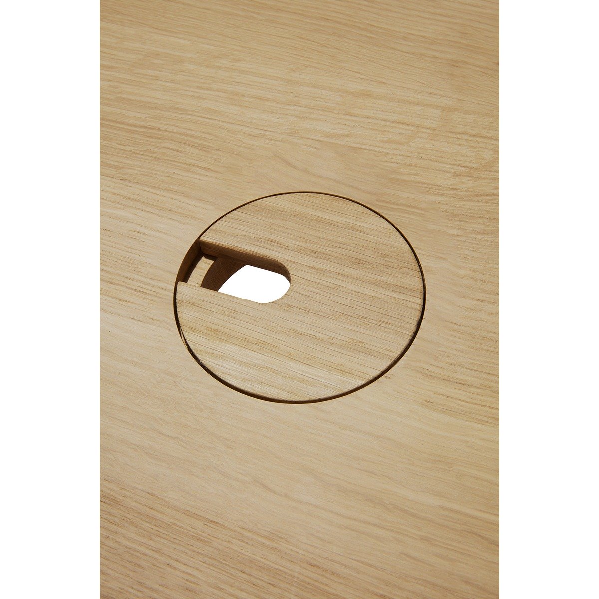 Bok Rectangular Desk - Varnished Oak