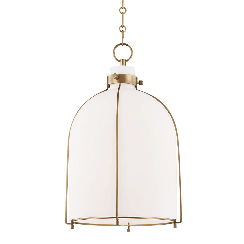 Eldridge Oval Pendant - Aged Brass