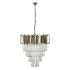 Penny Large Chandelier - Silver