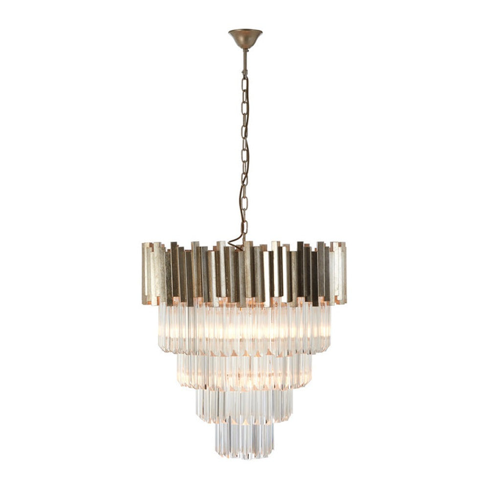 Penny Large Chandelier - Silver