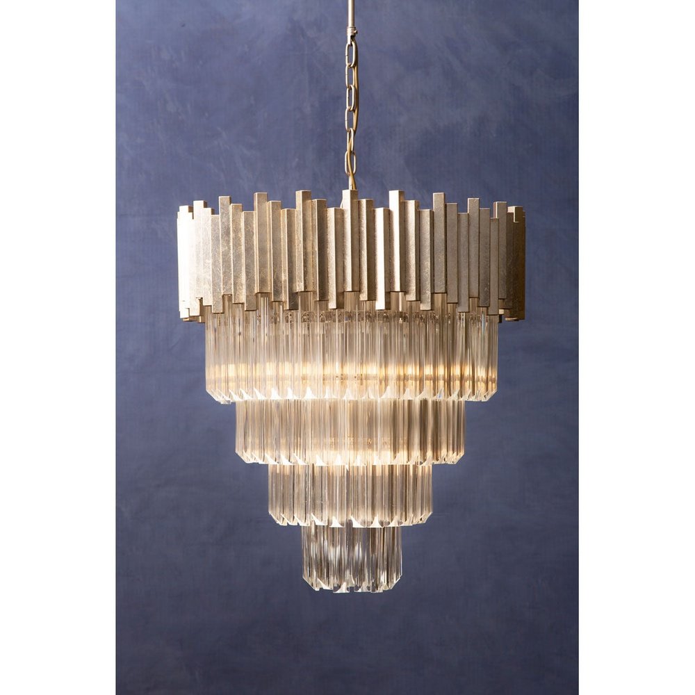 Penny Large Chandelier - Silver
