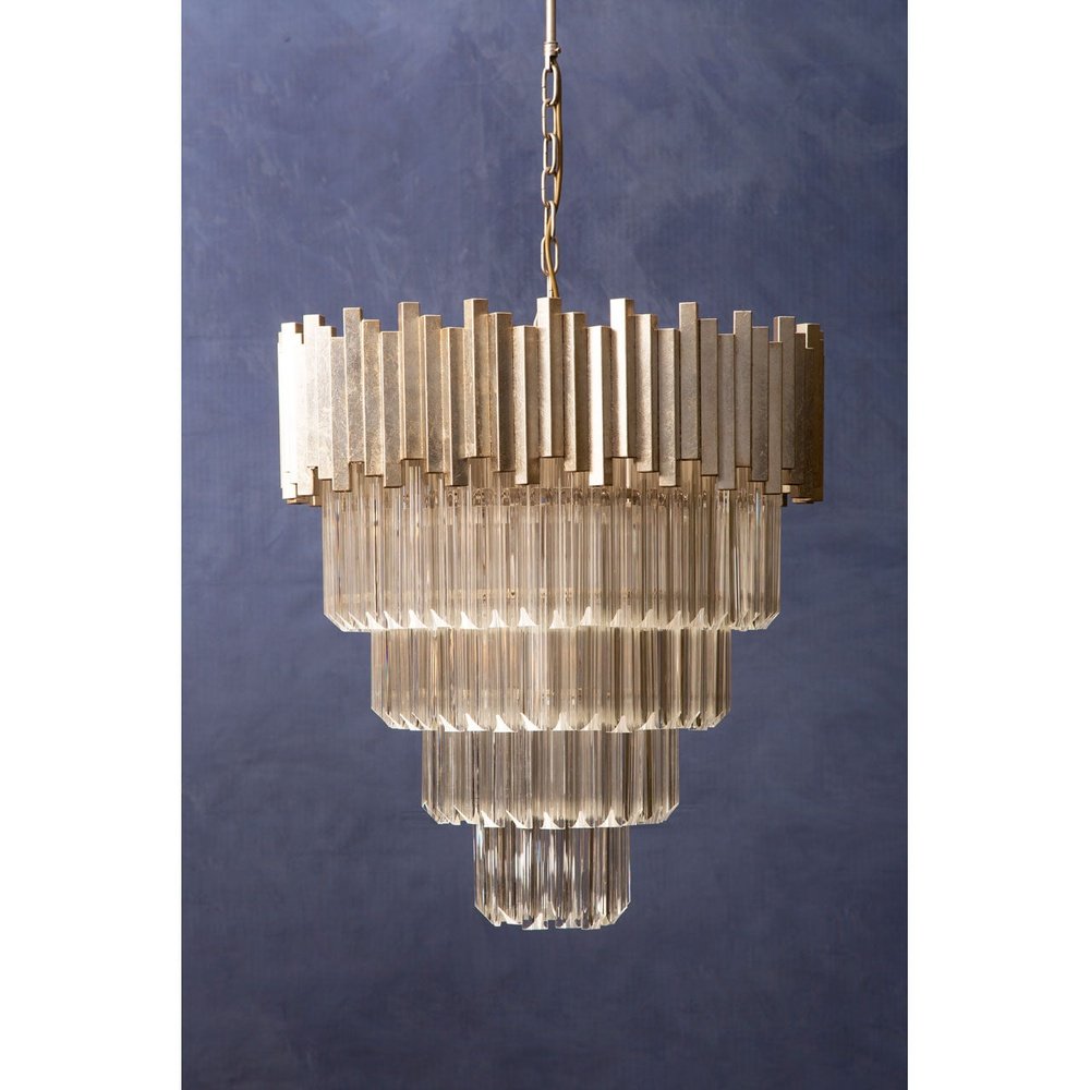 Penny Large Chandelier - Silver