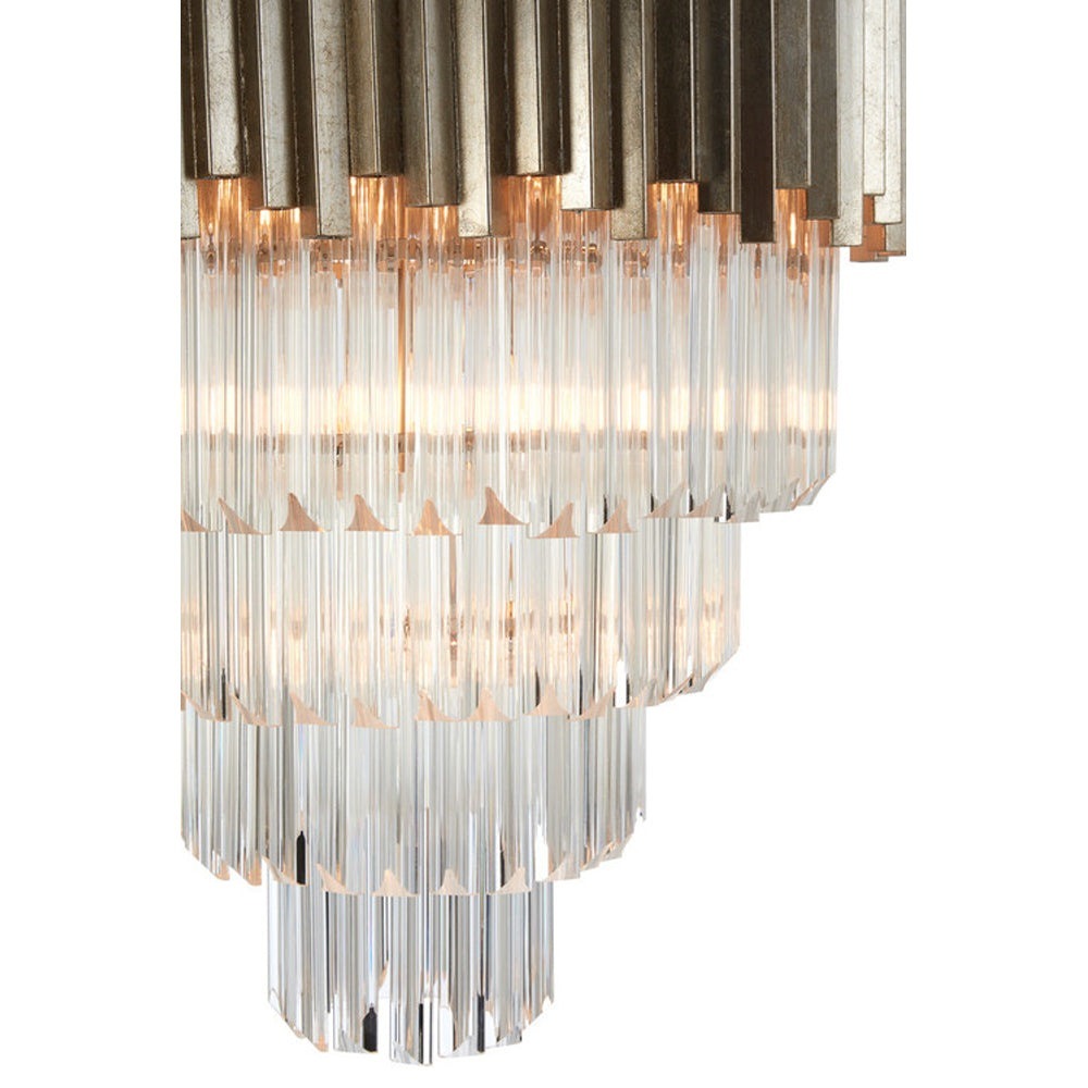 Penny Large Chandelier - Silver