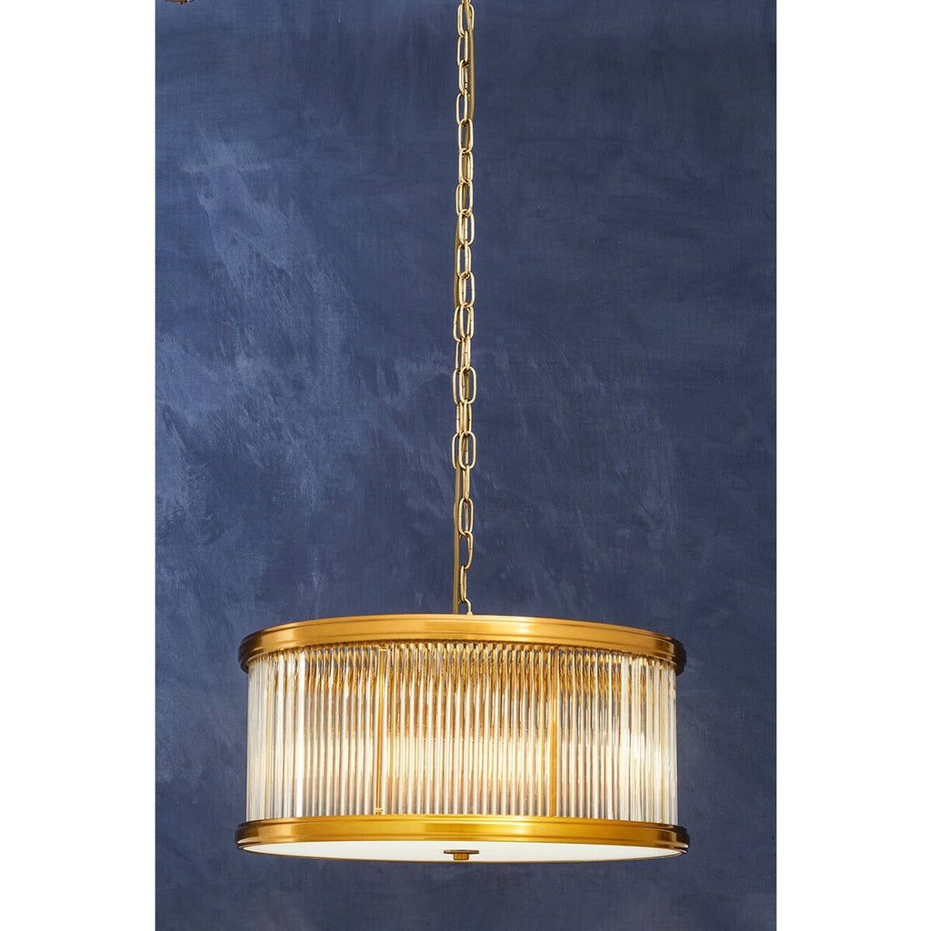 Kensington Townhouse 6 Light Small Pendant Light - Bronze