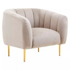 Yasmeen Velvet  Armchair - Mink